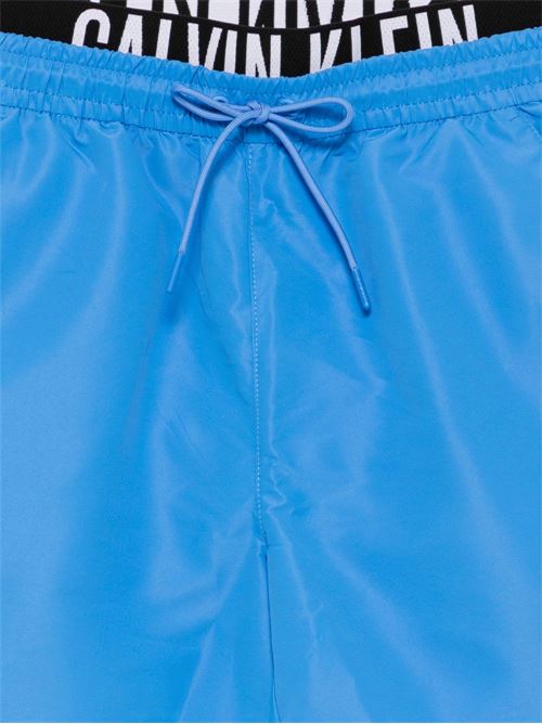 Boxer intimo uomo Calvin Klein celeste doppio elastico Intense Calvin Klein | LV00N610157O6